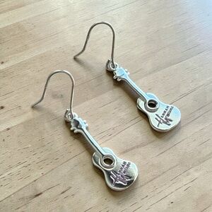 NWT Hannah Montana Sterling Silver 925 Guitar Earrings